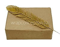 Gold Glitter Leaf on stick New 6