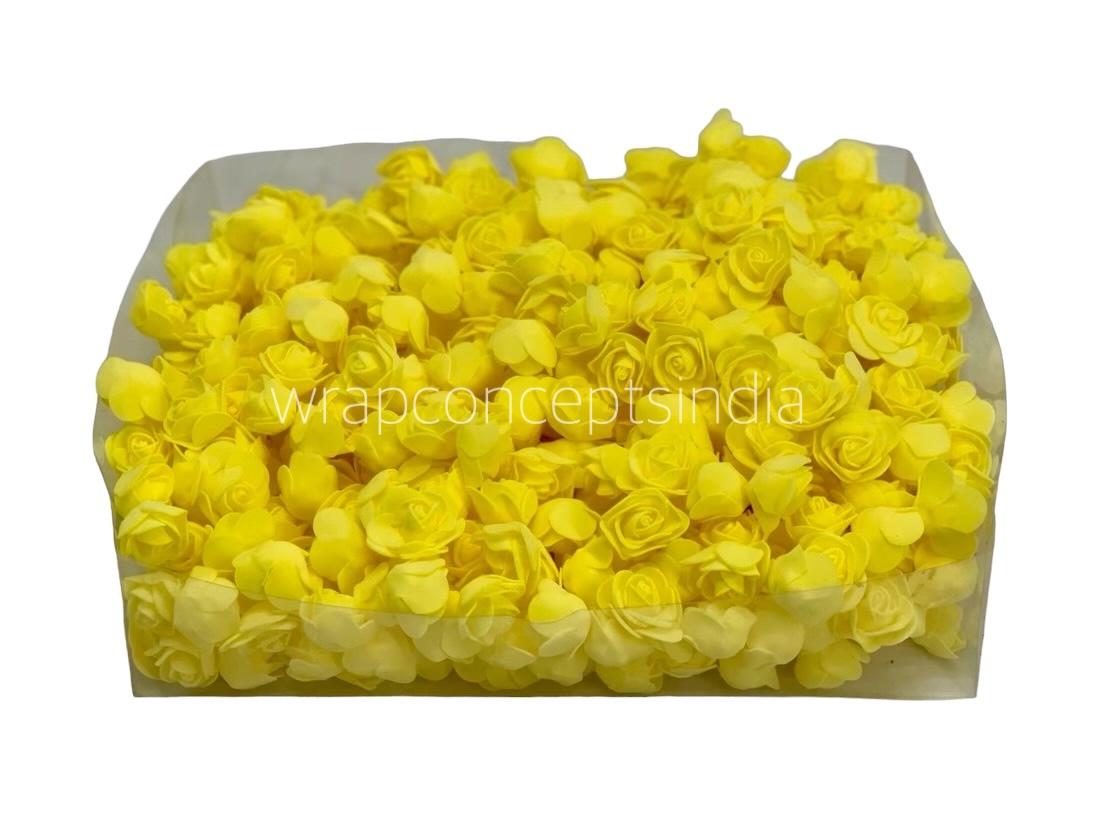 Small Foam Rose - Yellow