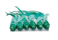 Glittery Birds with Feather Tails (Multicolour)-White
