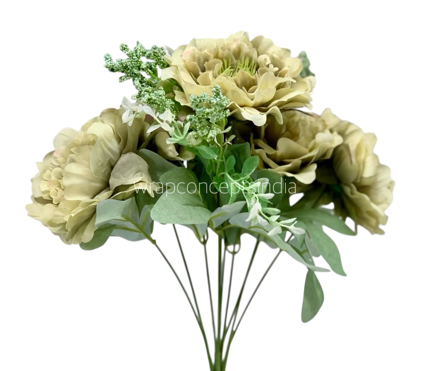 Tall Open Peony Bunch - Multicolour