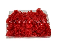 Scarlet Organza Flowers