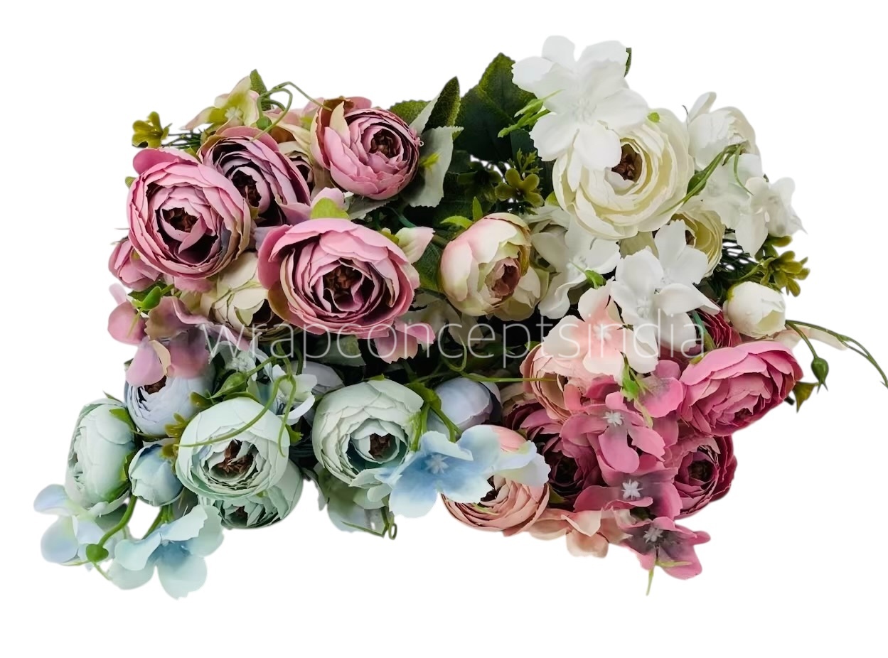 Peonies & Small Flower Bunch