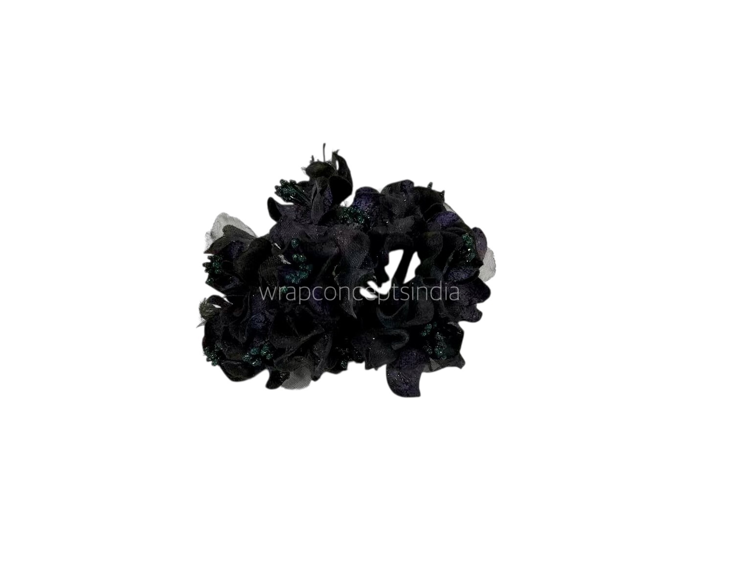 Black Flowers with Glitter Pollen