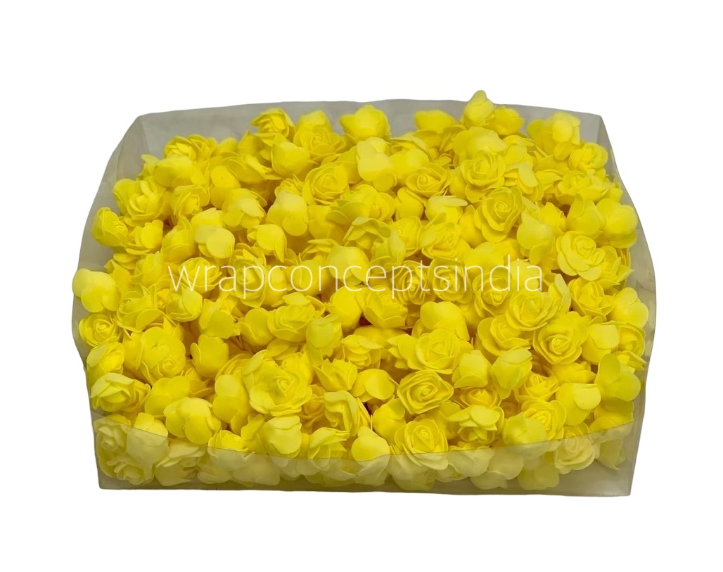 Small Foam Rose - Yellow