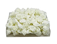 Ivory Medium Foam Rose