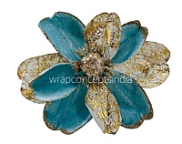 Metallic Texture & Velvet Flower