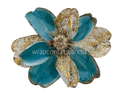 Metallic Texture & Velvet Flower