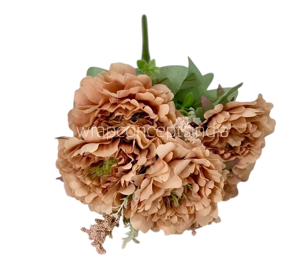 Tall Open Peony Bunch - Multicolour