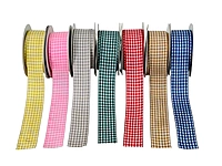 Plaid Ribbon - Multicolour-Grey-100 yards-2.5 cms
