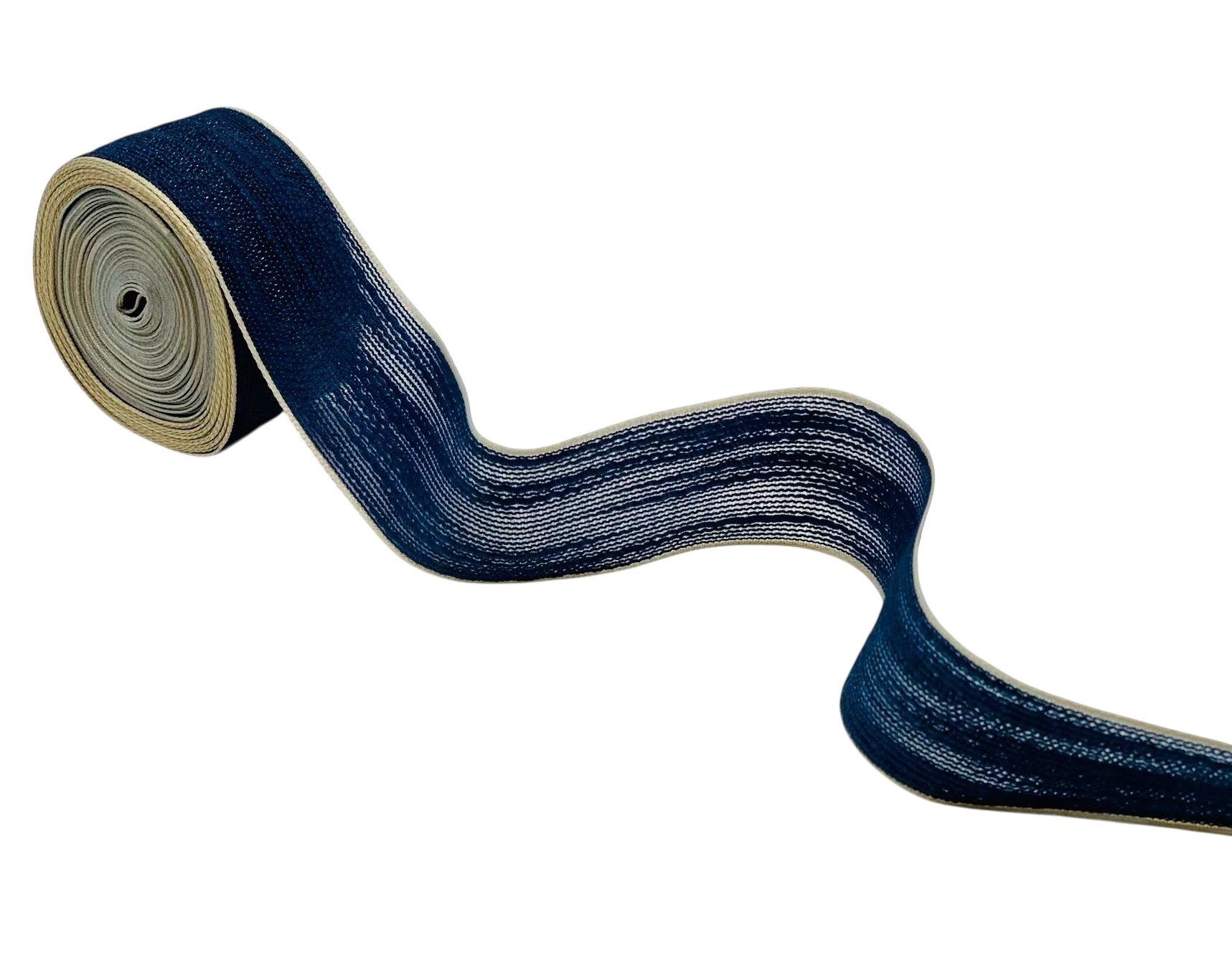 Burlap Texture Ribbon with Contrast Edges