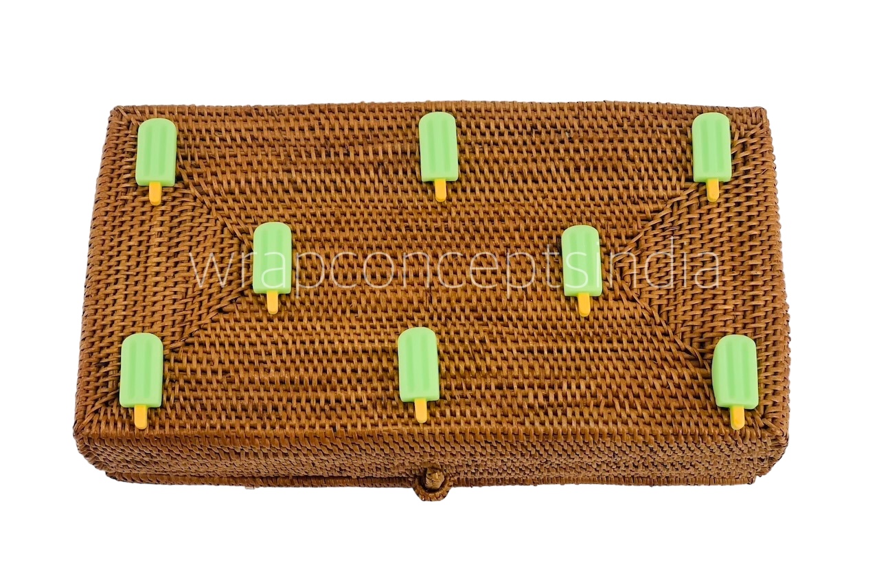 Ice Cream Stick Accessory - Lime Green/ Yellow/ Coral