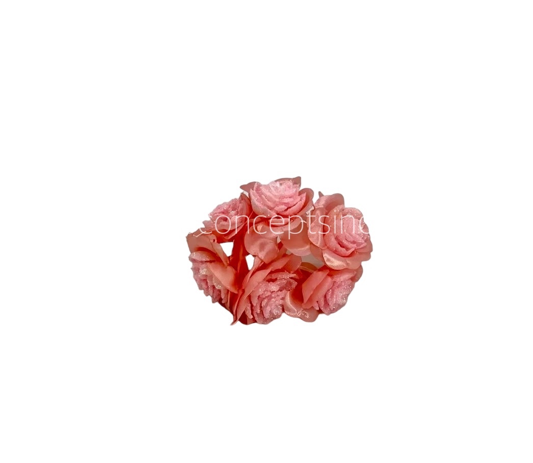Glitter Flower - Peach
