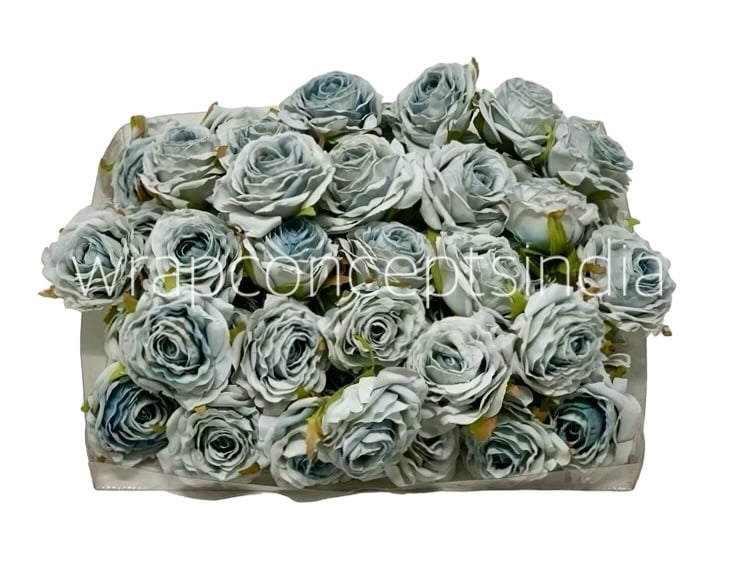 Soft Blue Small Roses