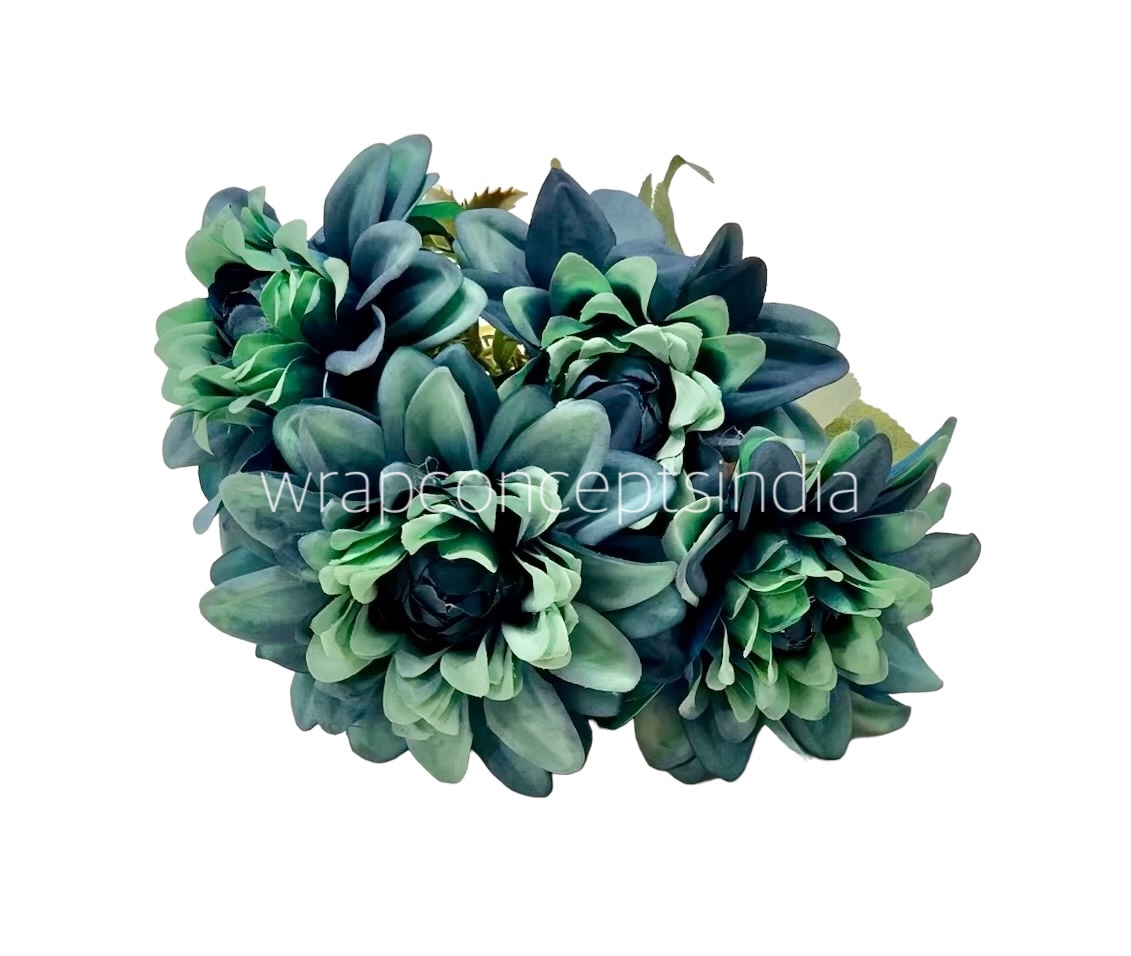 Blue & Green Small Carnation Bunch