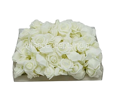 Ivory Medium Foam Rose
