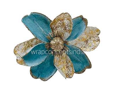 Metallic Texture & Velvet Flower