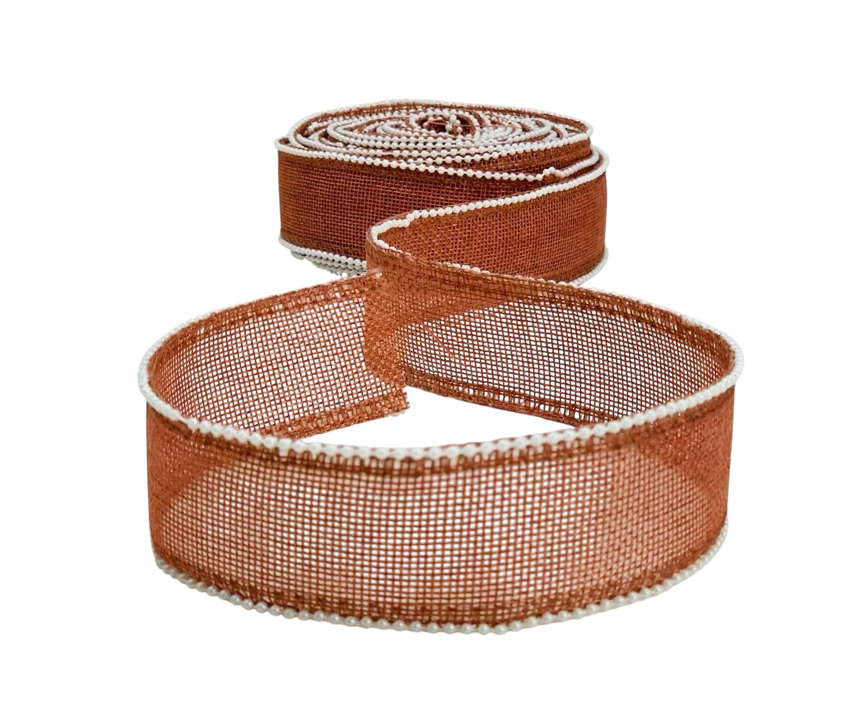 Jute Ribbon with Pearl Edges