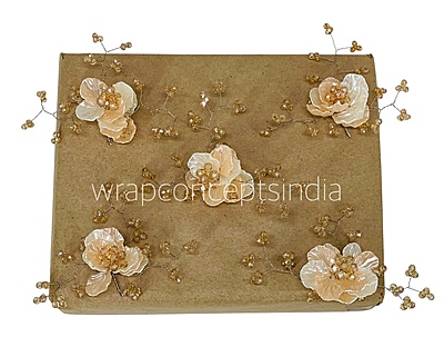 Dual Acrylic Flowers with Pearl Add-ons