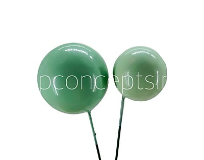 Green Faux Balls - 30 MM