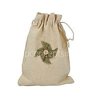 Fan shaped flower with buttoned-Olive Green