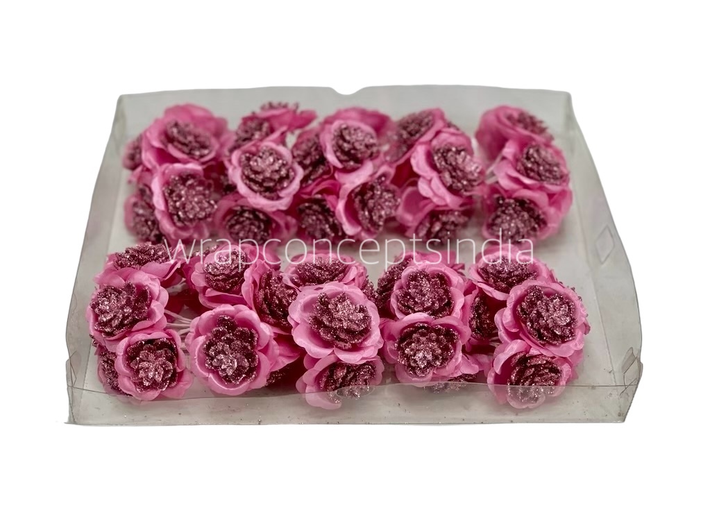 Glitter Flower - Pink