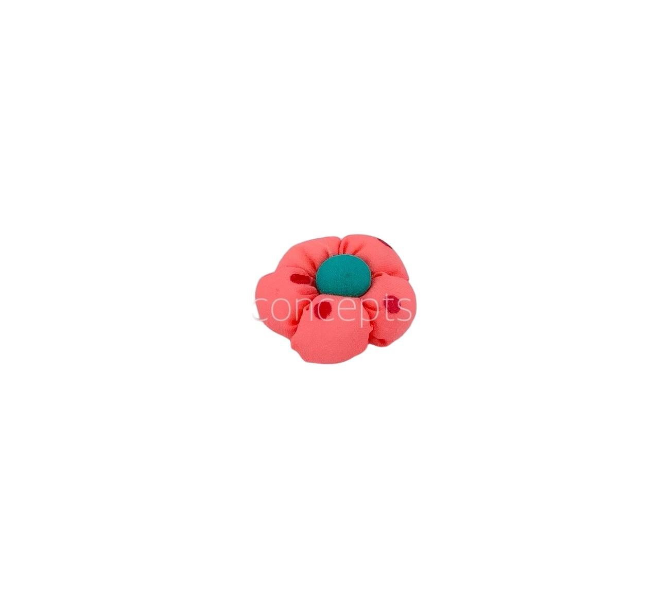 Coral Flower with Cyan Center