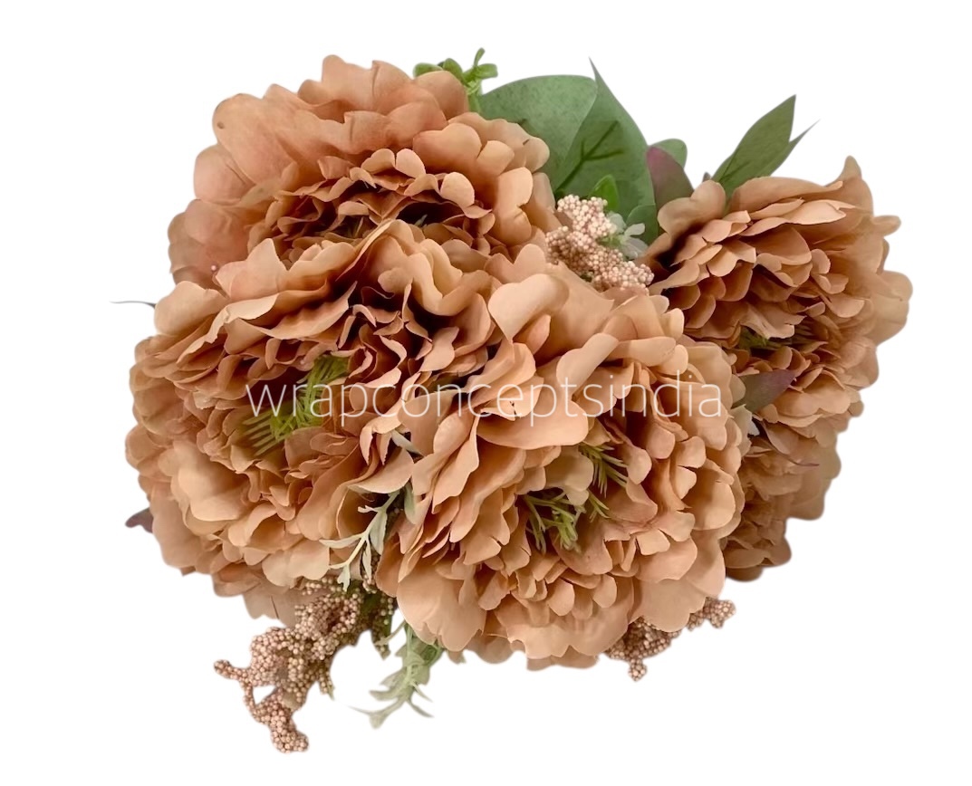 Tall Open Peony Bunch - Multicolour