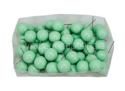 Green Faux Balls - 30 MM