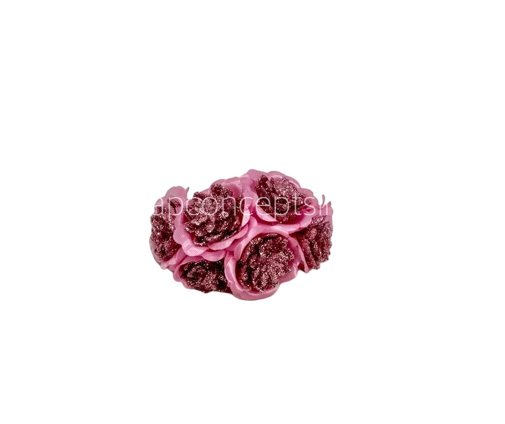 Glitter Flower - Pink