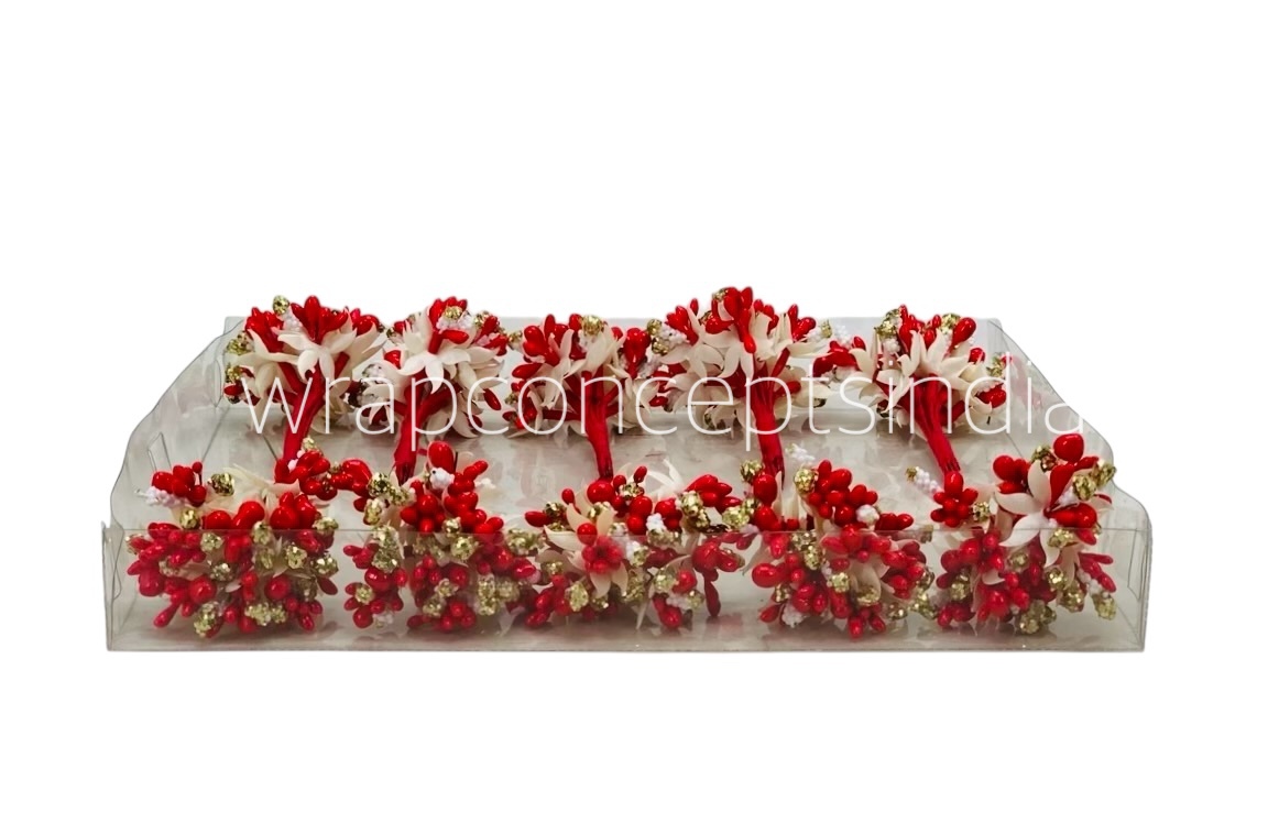 Red & Glitter Gold Pollens