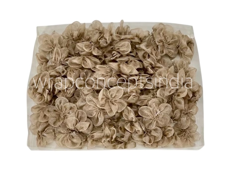 Cocoa Organza Flowers