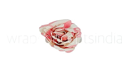 Burlap Flowers - Pink & White