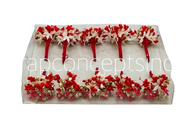 Red & Glitter Gold Pollens