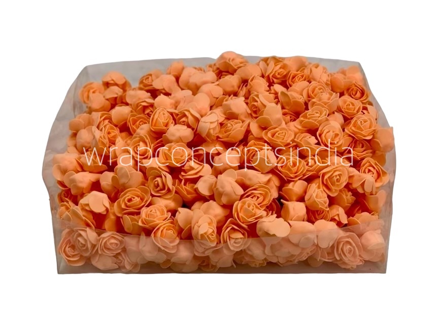 Small Foam Rose -Orange