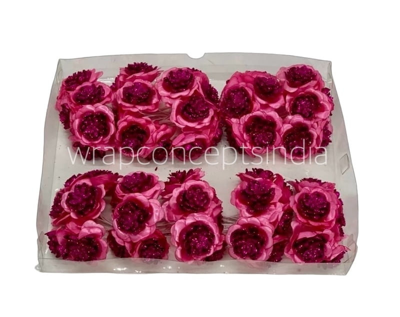 Glitter Flower - Fuchsia Pink