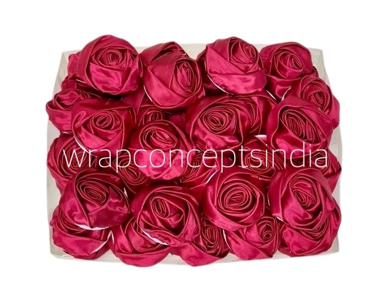 Deep Cherry Satin Roses