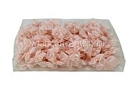 Peach Organza Flowers