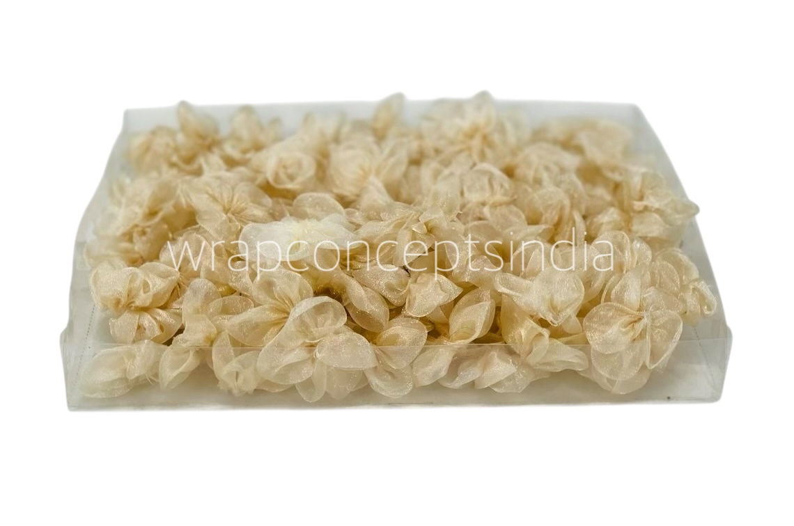 Champagne Organza Flowers
