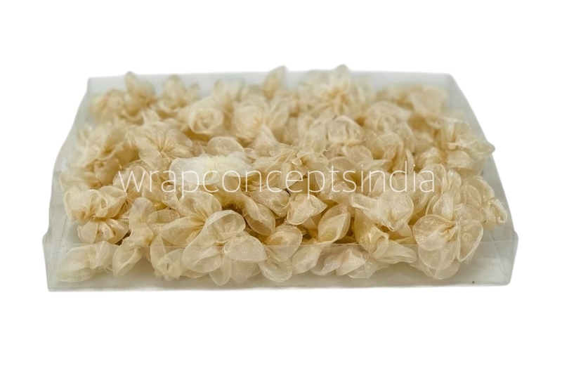 Champagne Organza Flowers