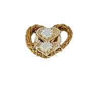 Heart Shape Embellishment with Faux Pearl