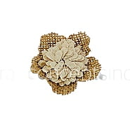 Jute Burlap Hessian Flower