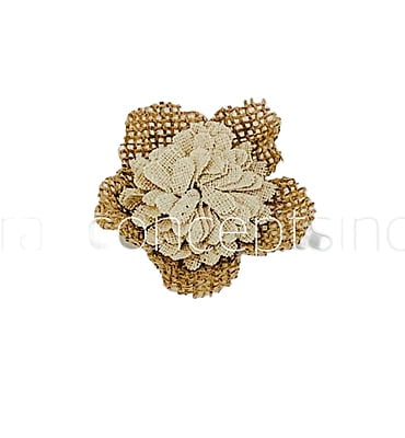 Jute Burlap Hessian Flower