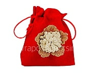 Jute Burlap Hessian Flower