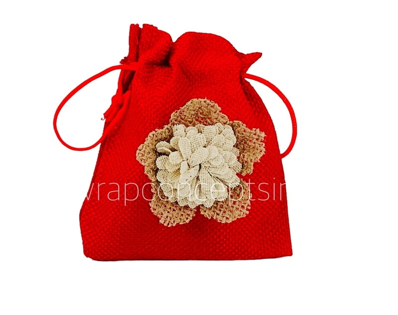 Jute Burlap Hessian Flower