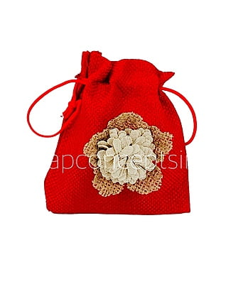 Jute Burlap Hessian Flower