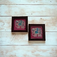 Elephant Wooden Coaster