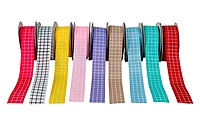 Check Grosgrain Ribbon