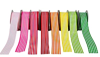 Stripes Ribbon - Pink's/Red/Yellow/Green