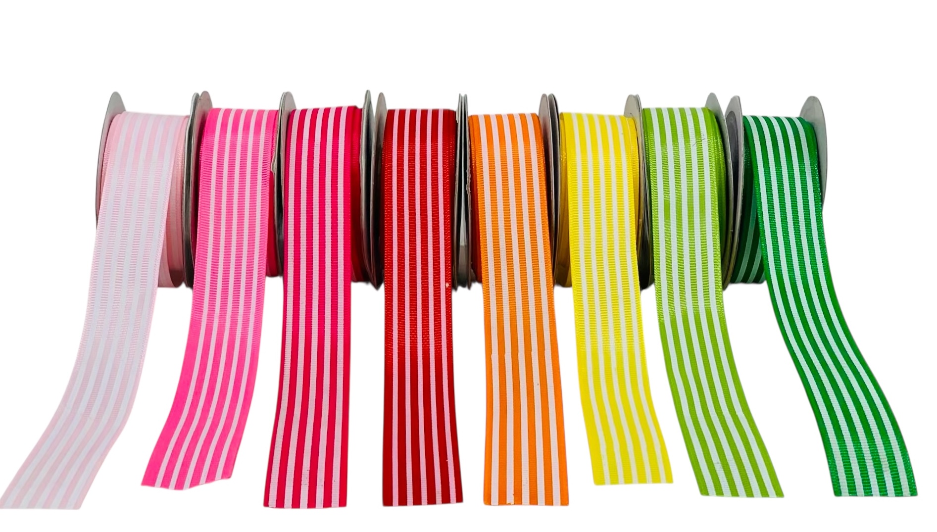 Stripes Ribbon - Pink's/Red/Yellow/Green