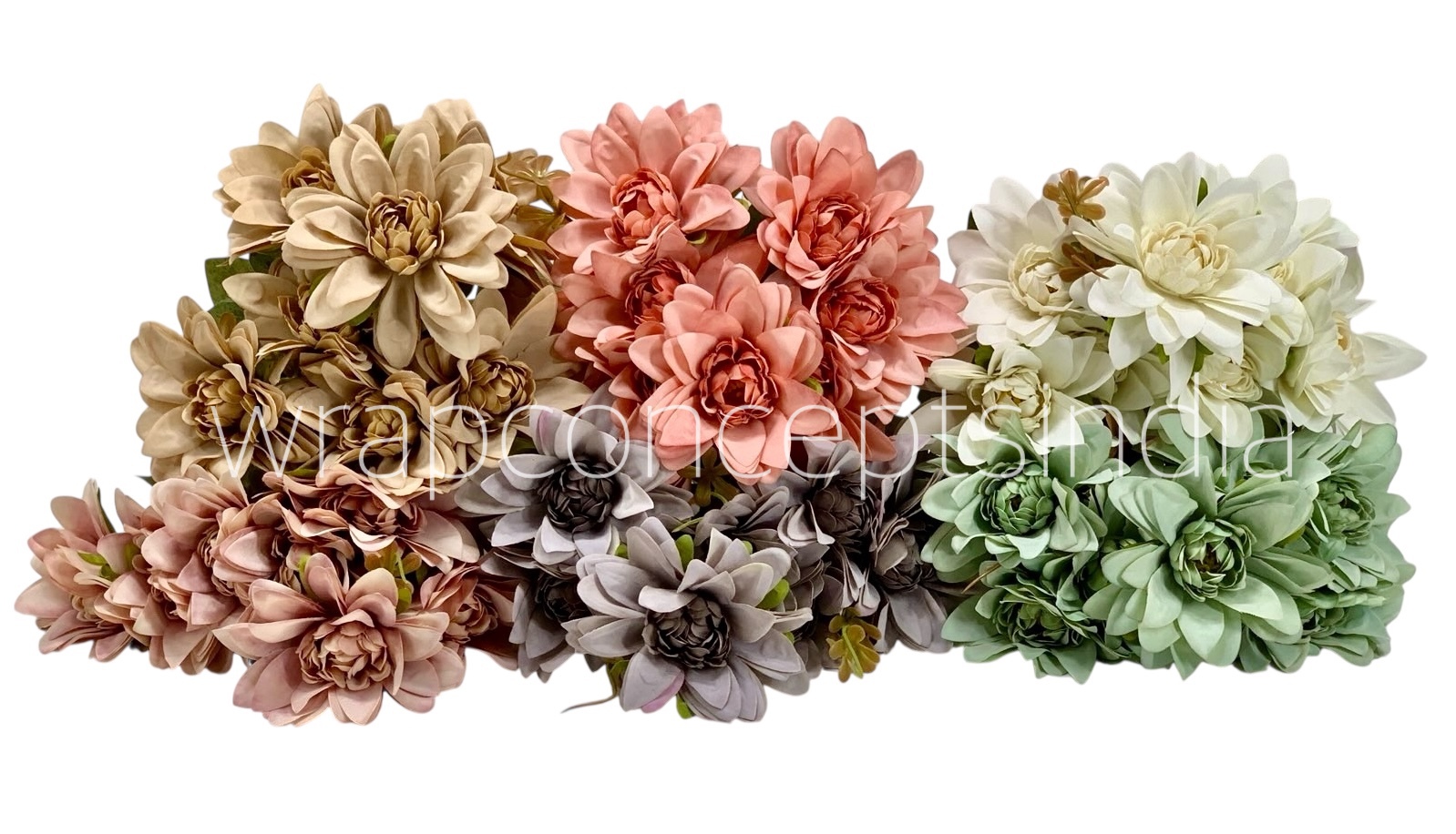 Dahlia Bunch with Leaves